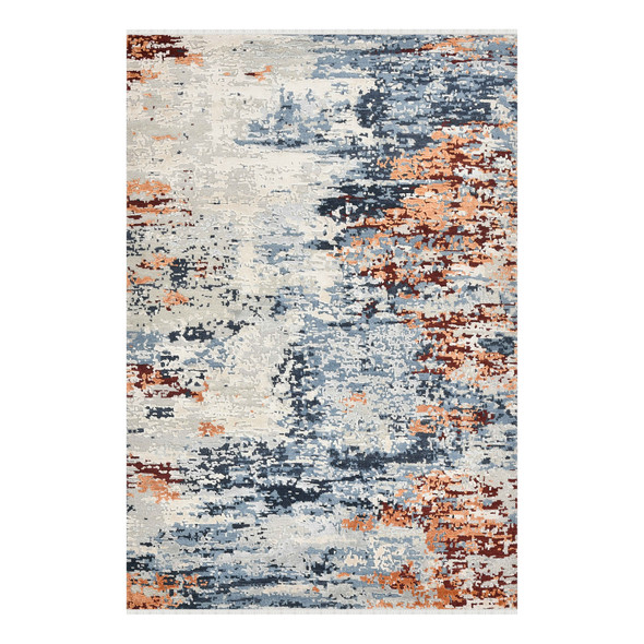 Amer Hermitage HRM-2 Beatrice Blue Rust Brown Rug