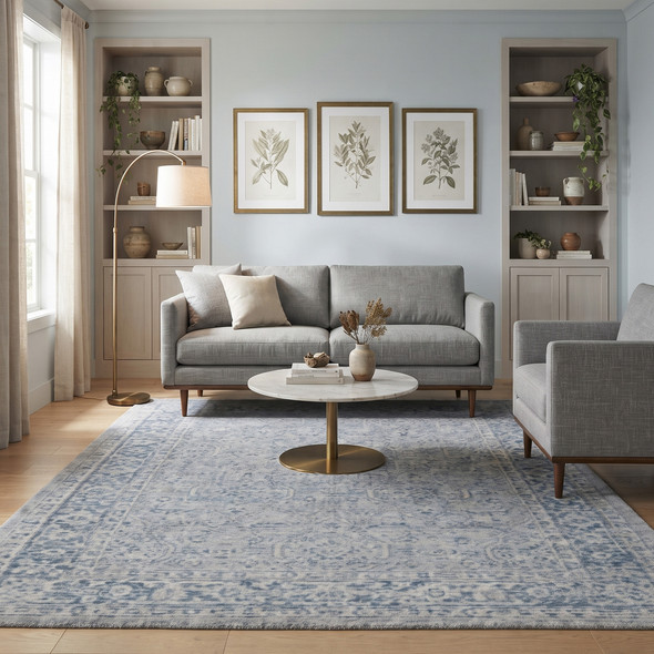 Amer Inara INA-7 Blanche Aqua Rug