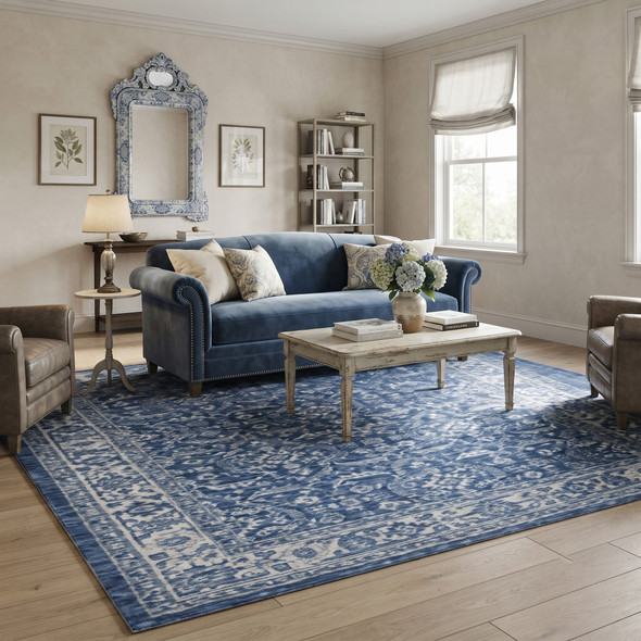 Amer Inara INA-9 Blanche Blue Rug