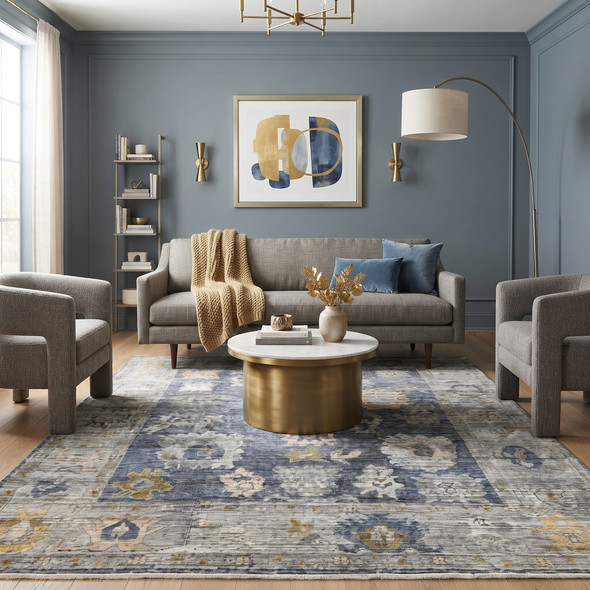 Amer Jwell JWL-4 Avien Water Blue Rug