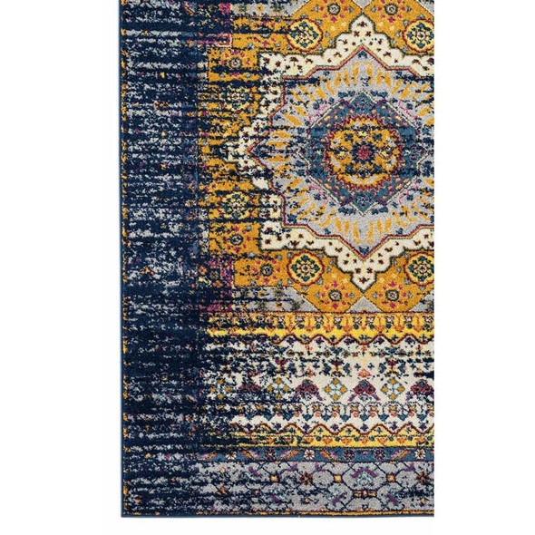 Amer Manhattan MAN-34 Beale Navy Orange Rug