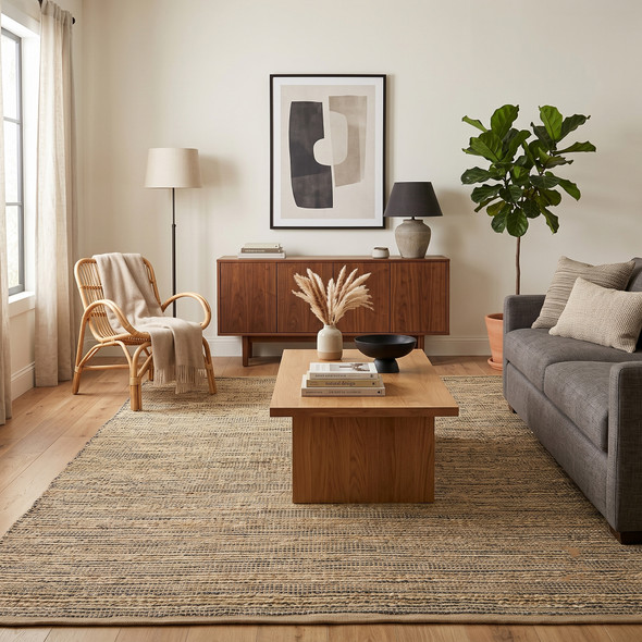 Amer Naturals NAT-6 Sinclair Dark Gray Rug