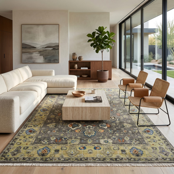 Amer Nuit Arabe NUI-46 Seka Taupe Rug