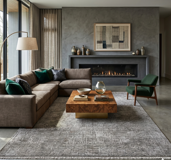 Amer Quartz QUA-4 Desoto Smoke Rug
