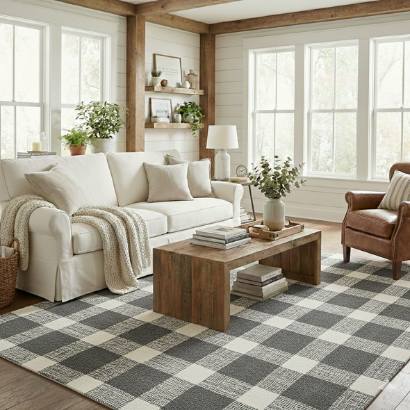 Amer Tartan TRA-8 Cartwell Dark Gray Rug
