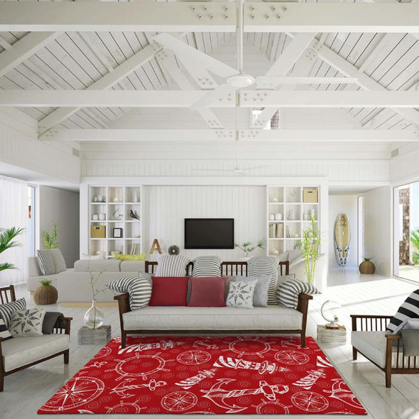 Dalyn Harbor HA9 Red Rug