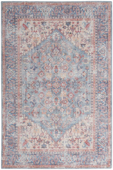 Nourison Nicole Curtis Series 1 SR104 Blue Multi Rug
