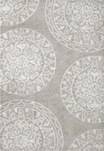 Loloi Bliss Shag BLS-06 Grey White Rug