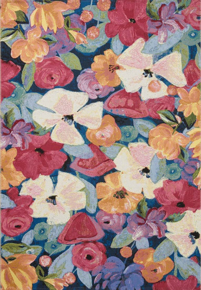 Loloi Botanical BOT-02 Navy Multi Rug