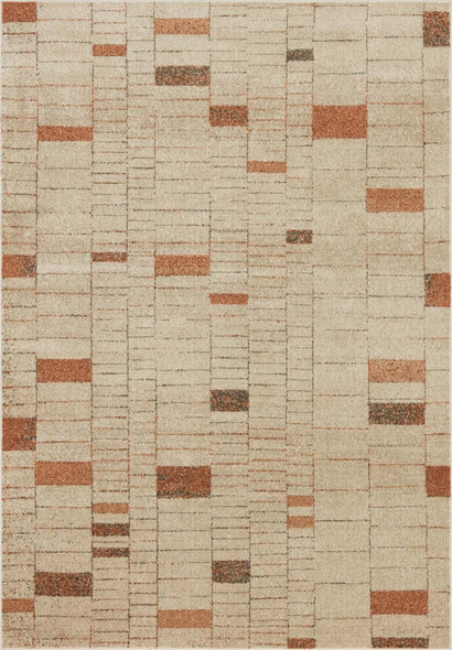 Loloi Bowery BOW-02 Tangerine Taupe Rug