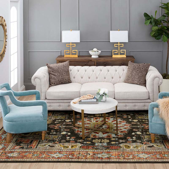 Karastan Pandora 92617 50101 Covetous Blue Rug