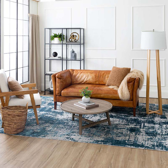 Karastan Tryst R1074 4311 Bari Gray Blue Rug