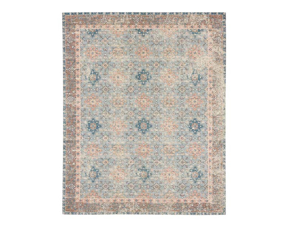 Karastan Zula R1177 530 Hazega Blue Rose Rug