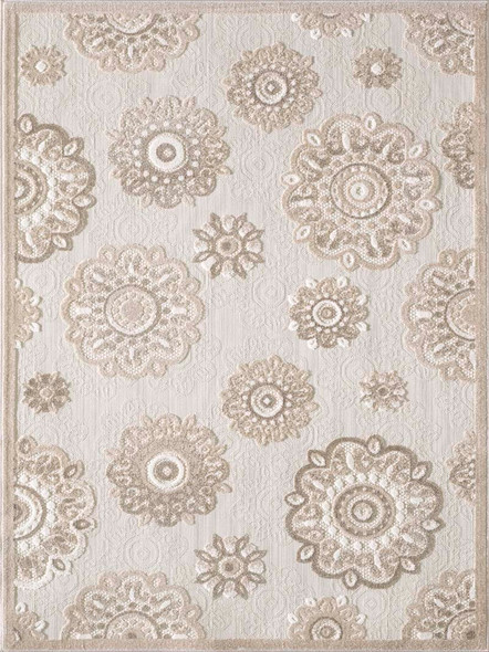 Kas Calla 6933 Taupe Suzani Rug