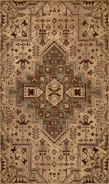 Kas Heritage 9374 Ivory Blue Medallion Rug