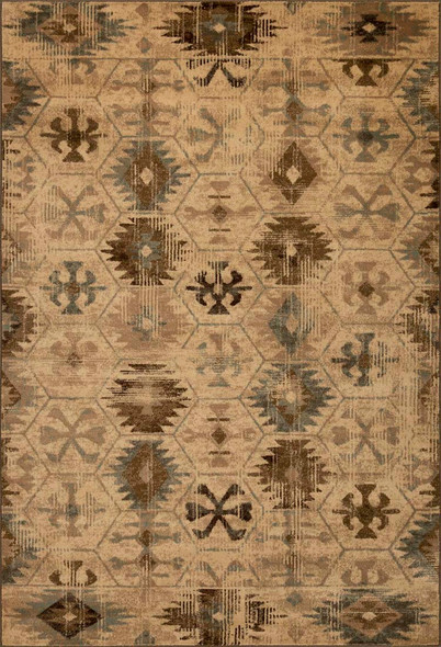 Kas Heritage 9375 Ivory Blue Southwest Rug