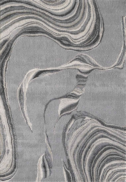 Kas Hue 4757 Grey Marbled Stone Rug