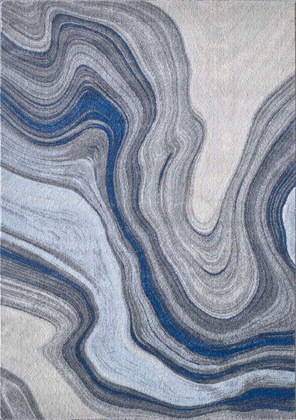 Kas Illusions 6227 Blue Grey Marble Rug