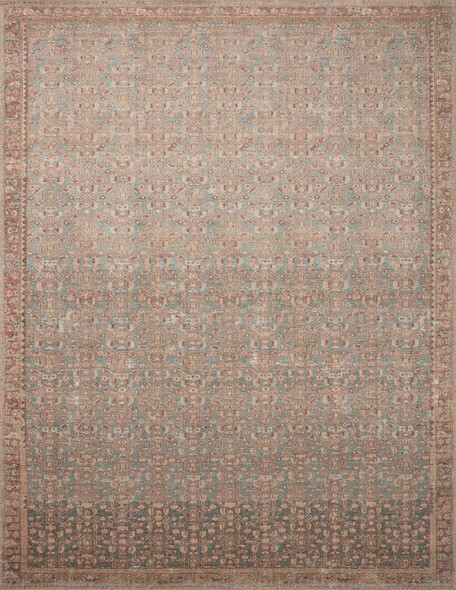 Angela Rose x Loloi Aubrey AUB-04 Blue Terracotta Rug