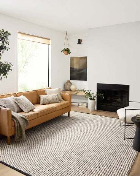 Angela Rose x Loloi Colton CON-02 Ivory Black Rug