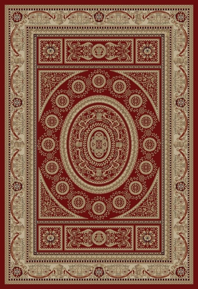 Concord Jewel 4410 Aubusson Red Area Rug