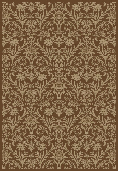Concord Jewel 4948 Damask Brown Area Rug