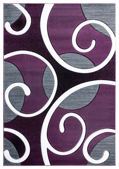 United Weavers Bristol 2050 10382 Riley Plum Rug