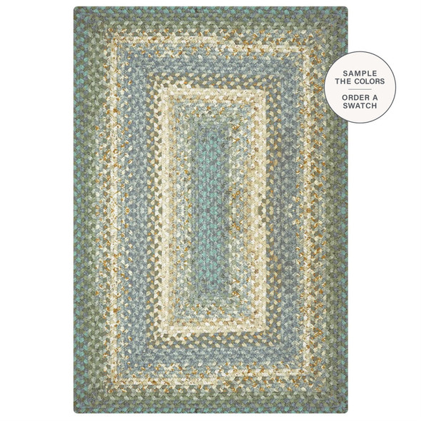 Baja Blue Cotton Rug by Homespice