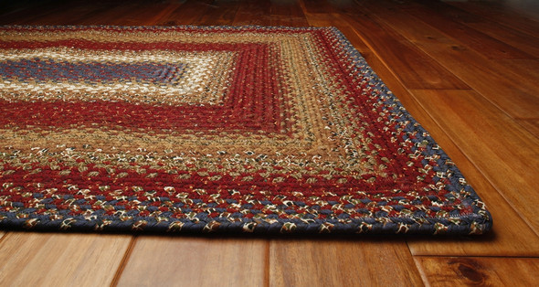 Log Cabin Step Cotton Rug by Homespice