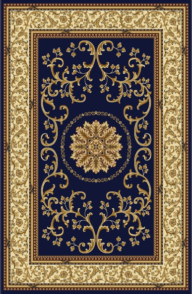 Noble 1419 Navy Rug by Radici