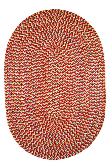 Rhody Cypress CY47 Brilliant Red Area Rug