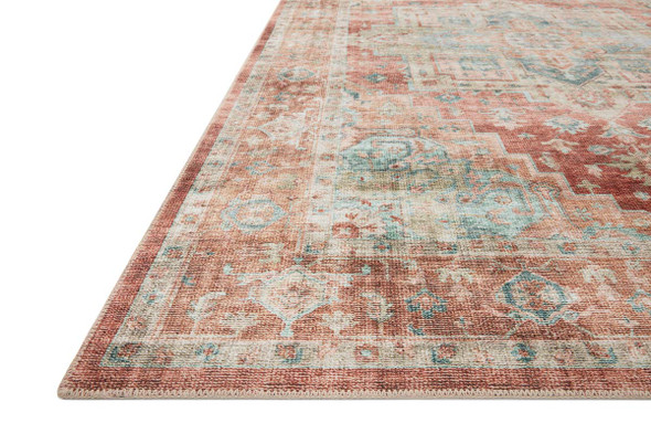 Loloi Heidi HEI-01 Terracotta Aqua Rug