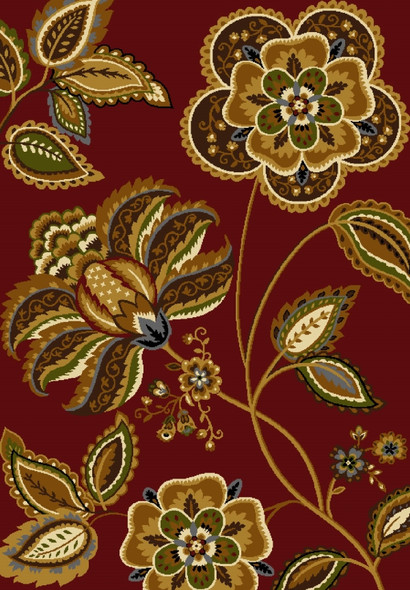 U.W. Affinity 750-00230 Karma Red Rug