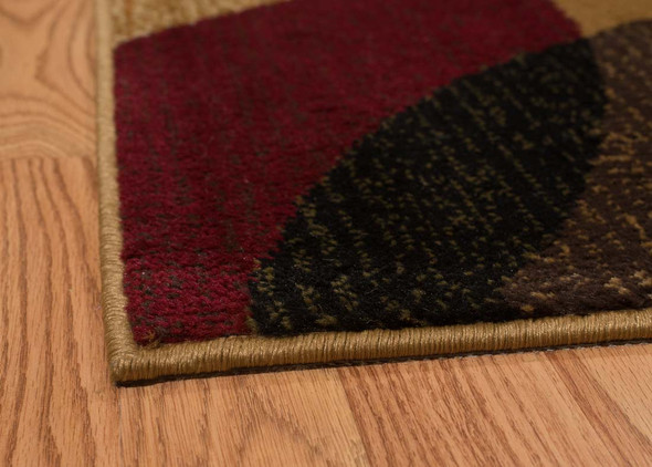 U.W. Affinity 750-00918 Ricochet Gold Rug
