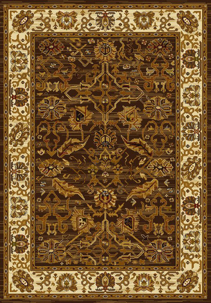 U.W. Affinity 750-01150 Persian Canvas Brown Rug
