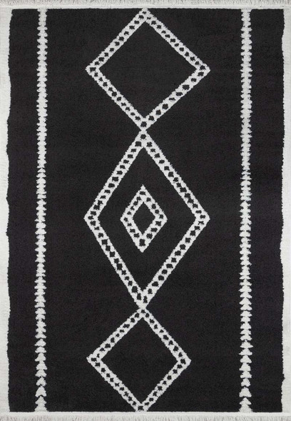Momeni Monaco MOA-7 Black Rug