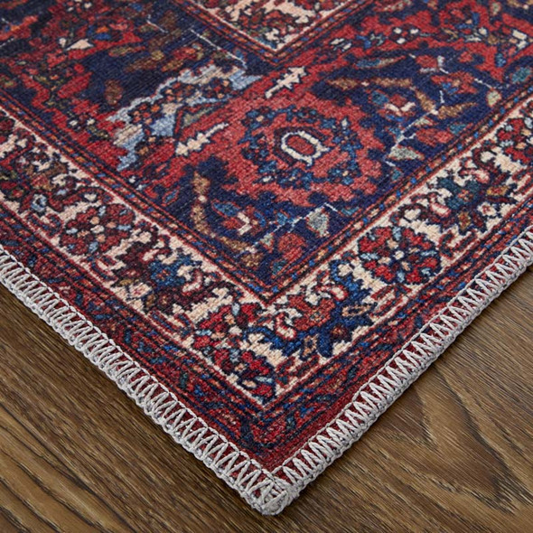 Feizy Rawlins 39HDF Red Navy Rug