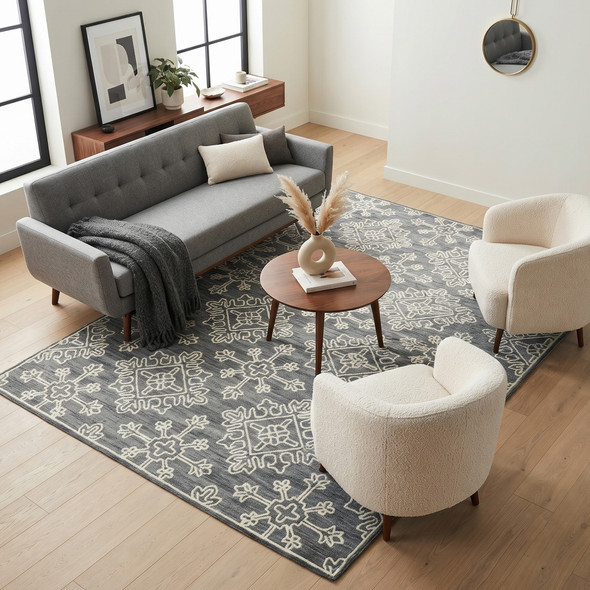 Amer Boston BOS-34 Penswick Dark Gray Rug