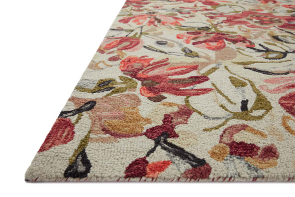 Loloi Belladonna BLM-01 Ivory Raspberry Rug