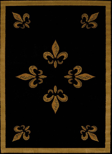 U.W. Affinity 750-00570 Fdl Black Rug