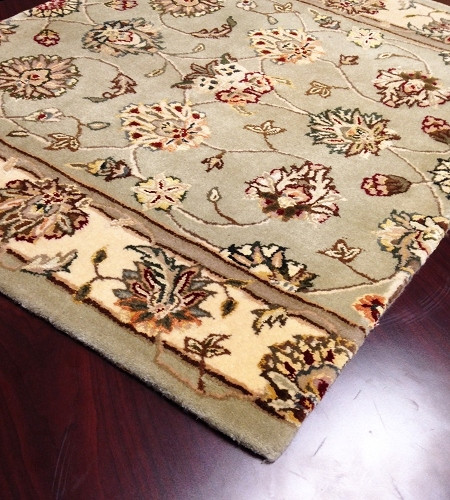 Nourison 2000 2114 Light Green Traditional Carpet Stair Runner