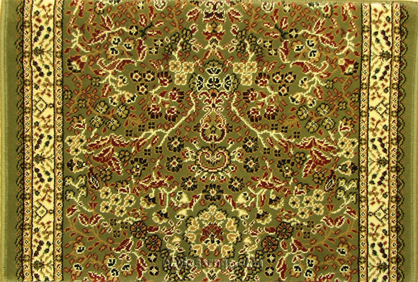 World WO04 Olive Traditional Carpet Stair Runner