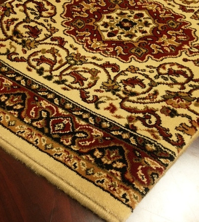 World WO05 Ivory Traditional Carpet Stair Runner