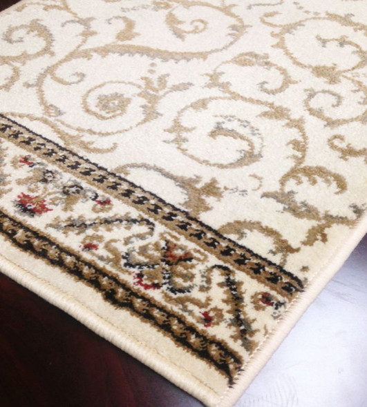 Como 1599 Ivory Carpet Stair Runner