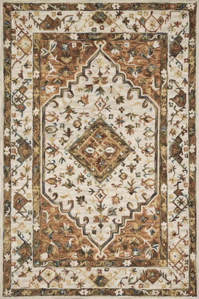 Loloi Beatty BEA-01 Ivory Rust Rug