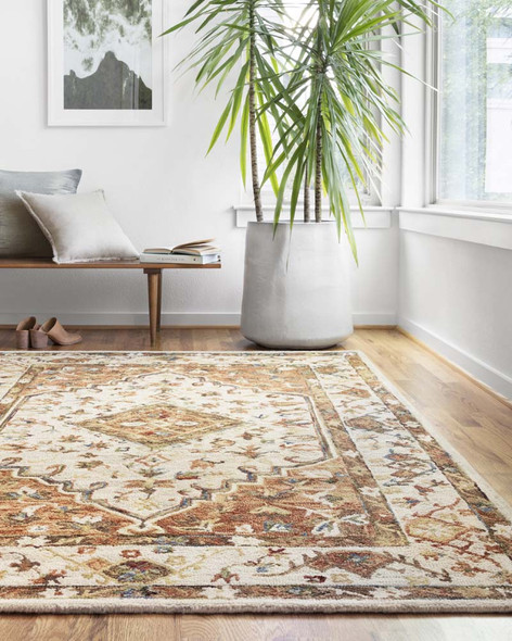 Loloi Beatty BEA-01 Ivory Rust Rug