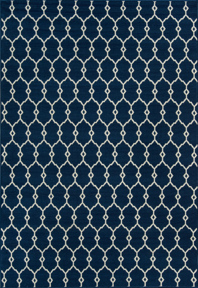Momeni Baja BAJ-2 Trellis Navy Rug