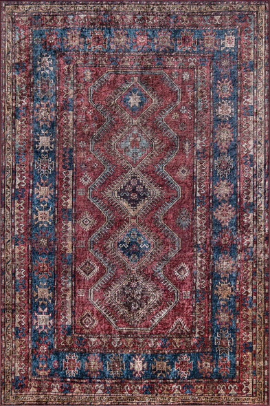 Momeni Karachi KAR-1 Burgundy Rug