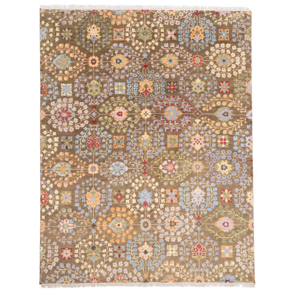 Capel Carenton-Eisley 1150-275 Green Multi Rug