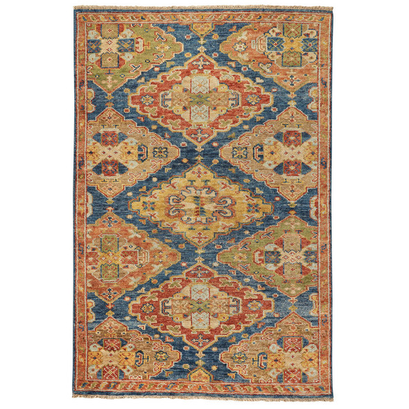 Capel Charleigh-Kazak 1206-455 Azure Multi Rug